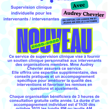 Supervision individuelle 2025 Supervision individuelle 2025